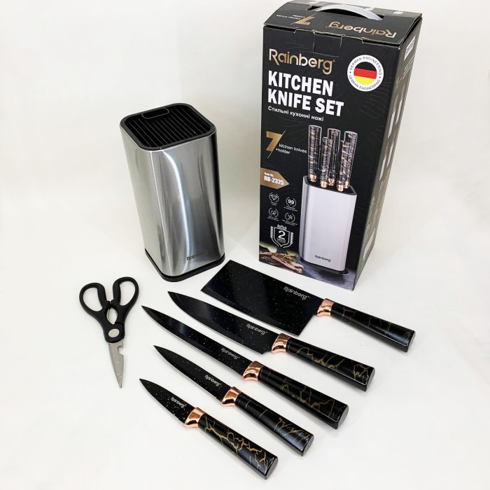 Набір ножів для кожної кухні, Кухонний ніж з нержавіючої сталі металевий, Кухонний ніж універсальний BS-17