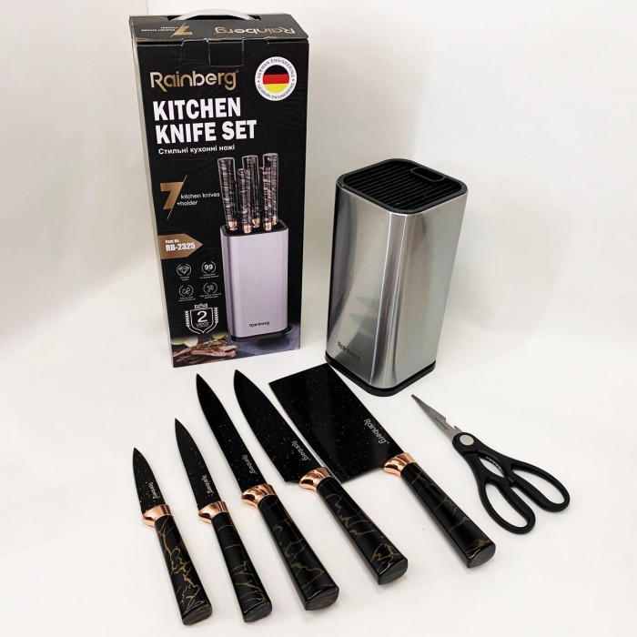 Набір ножів для кожної кухні, Кухонний ніж з нержавіючої сталі металевий, Кухонний ніж універсальний BS-17