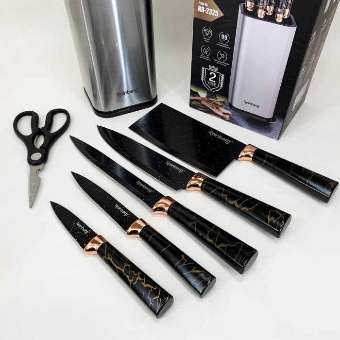 Набір ножів для кожної кухні, Кухонний ніж з нержавіючої сталі металевий, Кухонний ніж універсальний BS-17