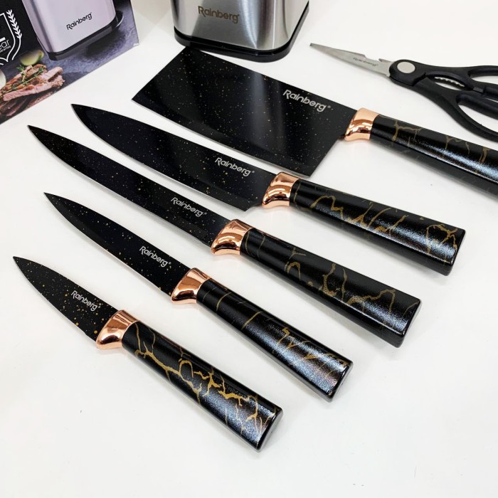 Набір ножів для кожної кухні, Кухонний ніж з нержавіючої сталі металевий, Кухонний ніж універсальний BS-17