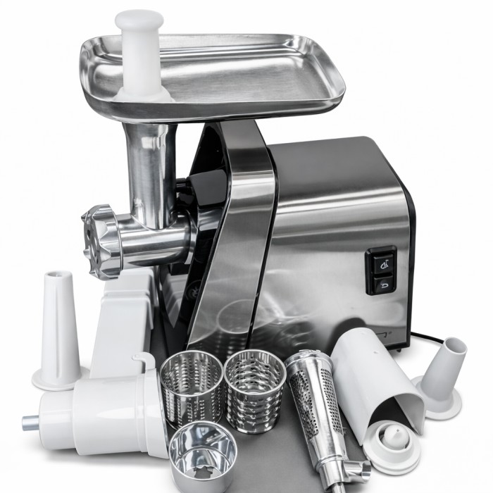 М'ясорубка електрична Rainberg RB-2271 3800 Вт з насадкою для томатів та шатківницею MK-20