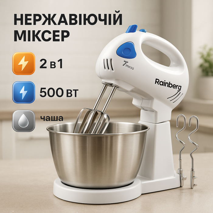 Міксер для домашнього кондитера, Міксер зі змінними насадками стаціонарний Кулінарний OZ-21