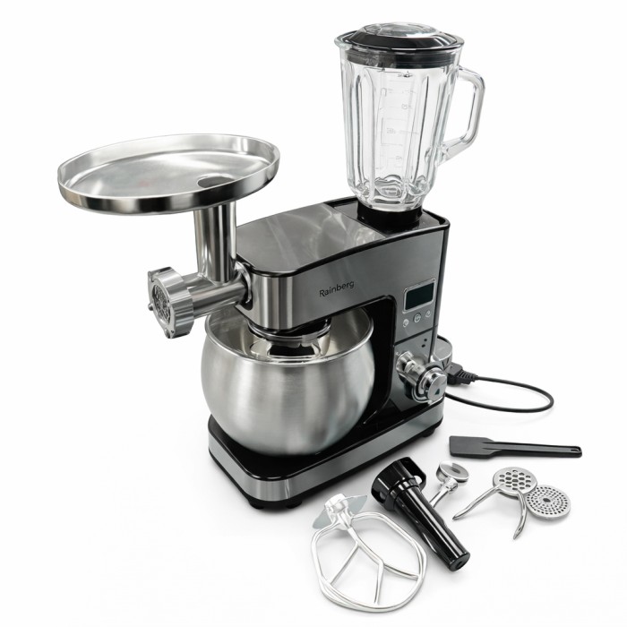 Універсальний кухонний комбайн 6л Rainberg RB-8087 Планетарний міксер з тістомісом та блендером 4200Вт NL-86