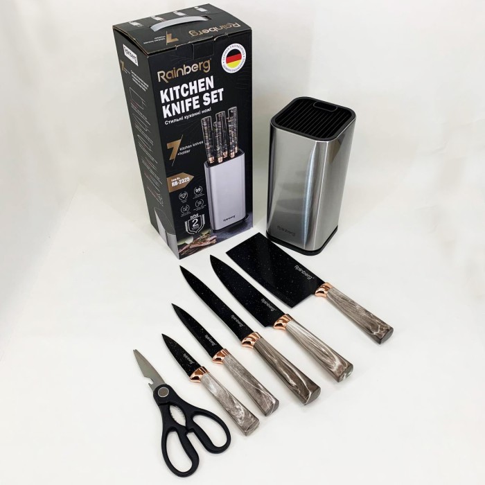 Набір кулінарних ножів, Якісний набір ножів з підставкою, Якісні ножі для дому, Кухонні ножі домашні IM-33