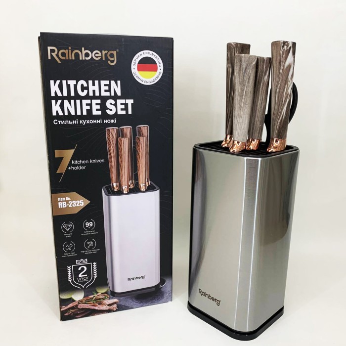 Набір кулінарних ножів, Якісний набір ножів з підставкою, Якісні ножі для дому, Кухонні ножі домашні IM-33