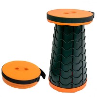 Розкладний стілець, складаний табурет Retractable Stool. Колір помаранчевий QG-77
