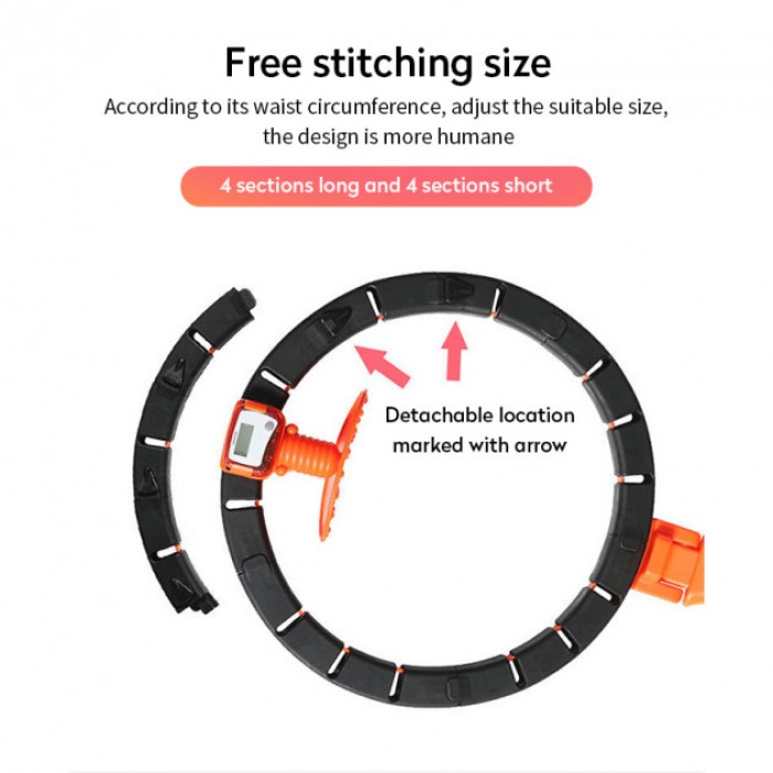 Розумний масажний обруч для схуднення живота та боків Intelligent Hula Hoop