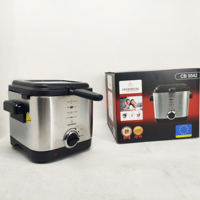 Фритюрниця для дому на 1.5л Crownberg CB-5542 1200Вт