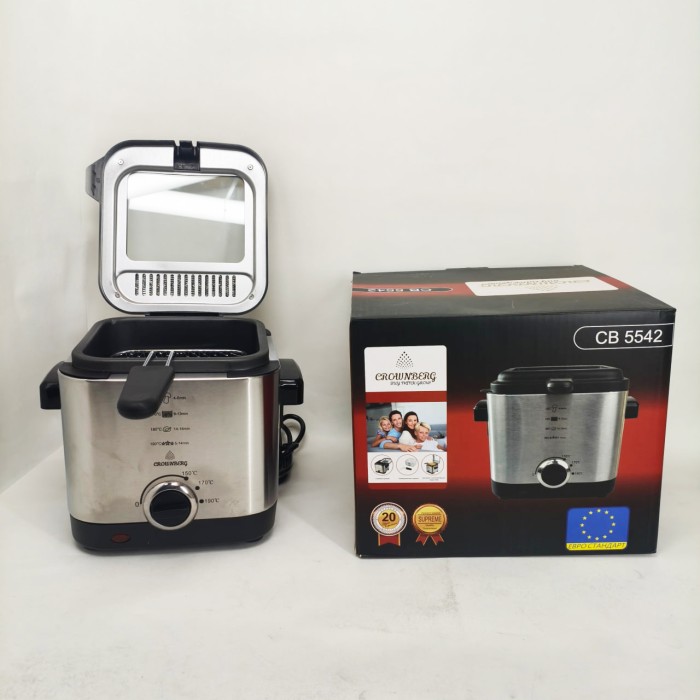 Фритюрниця для дому на 1.5л Crownberg CB-5542 1200Вт