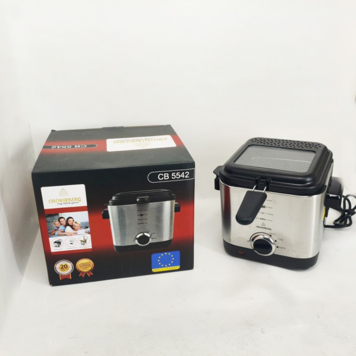 Фритюрниця для дому на 1.5л Crownberg CB-5542 1200Вт RG-18