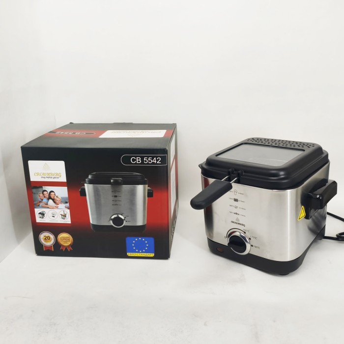 Фритюрниця для дому на 1.5л Crownberg CB-5542 1200Вт RG-18