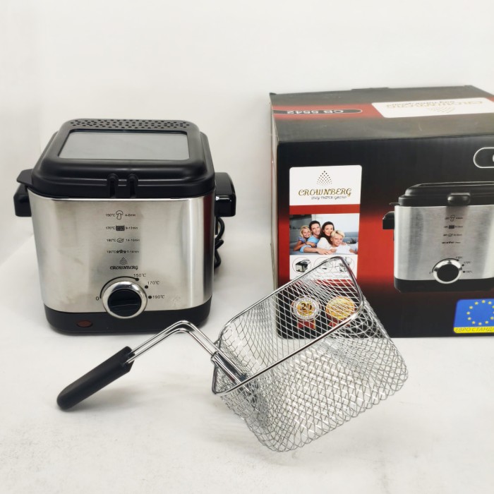 Фритюрниця для дому на 1.5л Crownberg CB-5542 1200Вт RG-18