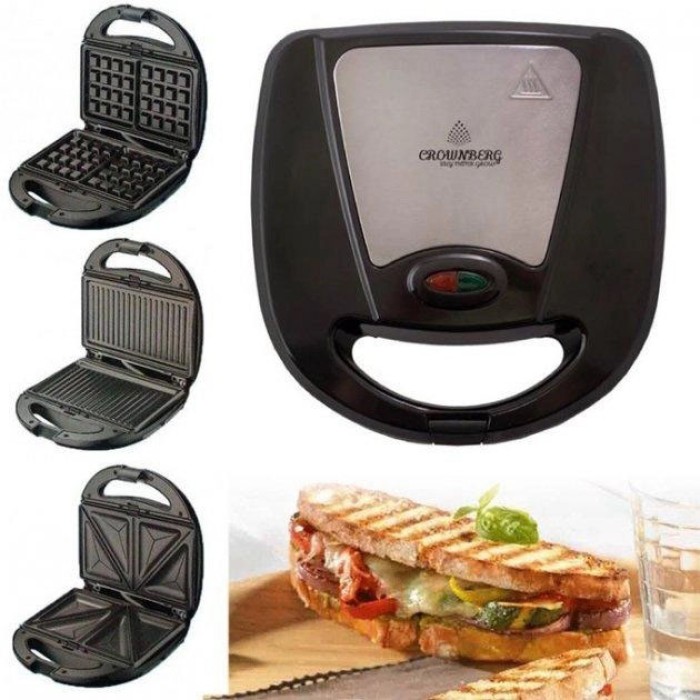 Гриль для шаурми для дому, Електробутербродниця, Мультимейкер 4в1 Домашній гриль шаурми JI-18