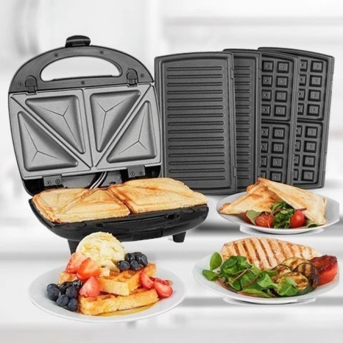Гриль для шаурми для дому, Електробутербродниця, Мультимейкер 4в1 Домашній гриль шаурми JI-18