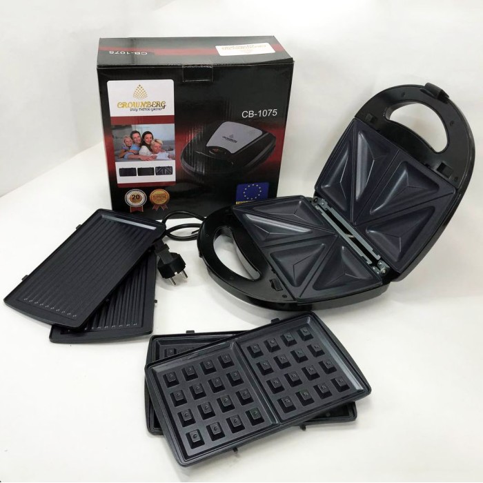 Гриль для шаурми для дому, Електробутербродниця, Мультимейкер 4в1 Домашній гриль шаурми JI-18