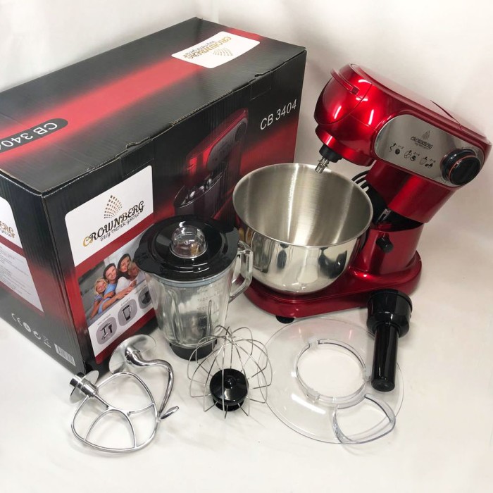Кухонний комбайн 3 в 1 Crownberg CB-3404 Тістоміс-М'ясорубка-Блендер (2200 Вт) ZG-83
