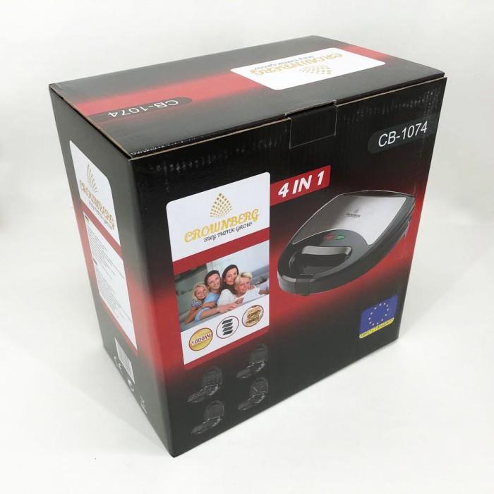 Бутербродниця побутова, Бутербродниця електрична, Мультимейкер 4в1, Гриль двосторонній контактний FP-61