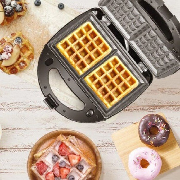 Бутербродниця побутова, Бутербродниця електрична, Мультимейкер 4в1, Гриль двосторонній контактний FP-61