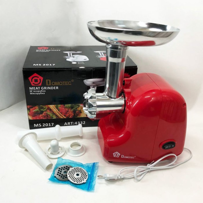 М'ясорубка автомат Domotec, М'ясорубка настільна професійна 'ясорубки з металевими шестернями VX-27