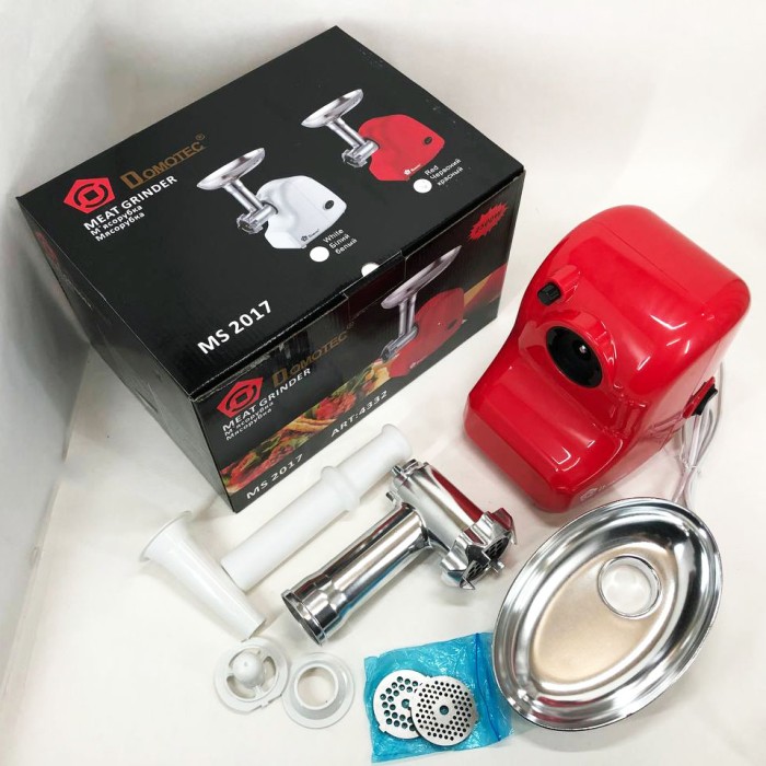 М'ясорубка автомат Domotec, М'ясорубка настільна професійна 'ясорубки з металевими шестернями VX-27