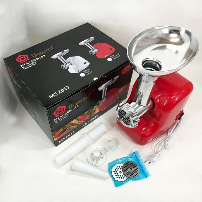 М'ясорубка автомат Domotec, М'ясорубка настільна професійна 'ясорубки з металевими шестернями VX-27