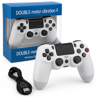 Джойстик DOUBLESHOCK для PS 4, бездротовий ігровий геймпад PS4/PC акумуляторний джойстик. Колір білий CD-99