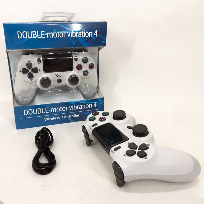 Джойстик DOUBLESHOCK для PS 4, бездротовий ігровий геймпад PS4/PC акумуляторний джойстик. Колір білий CD-99