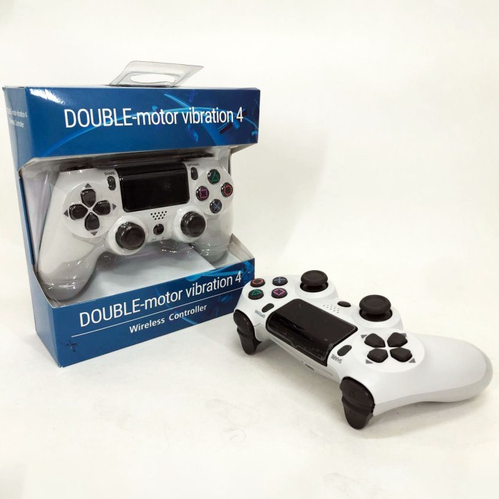 Джойстик DOUBLESHOCK для PS 4, бездротовий ігровий геймпад PS4/PC акумуляторний джойстик. Колір білий RK-78