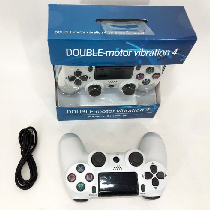 Джойстик DOUBLESHOCK для PS 4, бездротовий ігровий геймпад PS4/PC акумуляторний джойстик. Колір білий RK-78