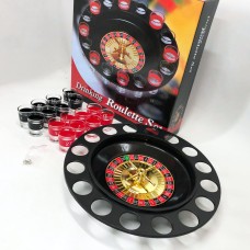 Алкогольна рулетка з чарками ігровий набір "П'яна рулетка" 16 чарок, Гра для розваг на вечірці LJ-67
