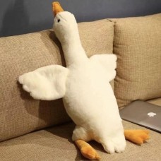 Подушка у вигляді гуски 70см, М'які пухнасті іграшки для дітей, Пухнаста гуска-іграшка KB-16