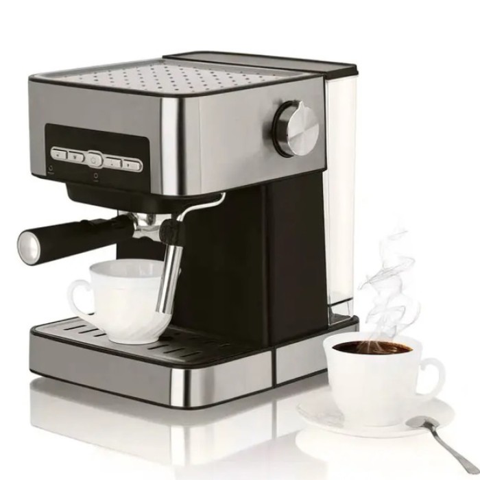 Кавомашина напівавтоматична універсальна Crownberg CB-1566 1000Вт з капучинатором XK-88