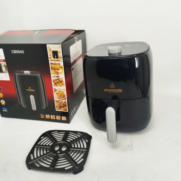 Фритюрниця Crownberg CB-5540 електрична фритюрниця 2л для дому з регульованим термостатом 1400Вт