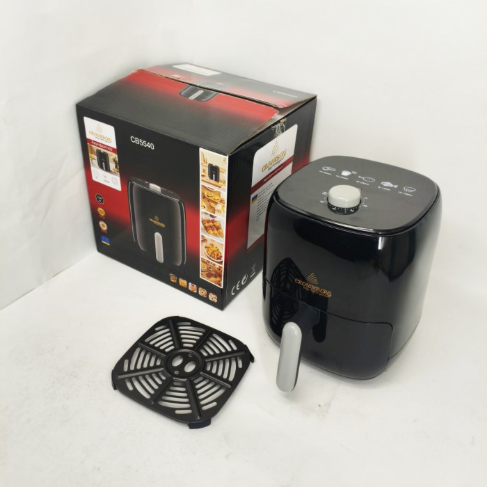 Фритюрниця Crownberg CB-5540 електрична фритюрниця 2л для дому з регульованим термостатом 1400Вт
