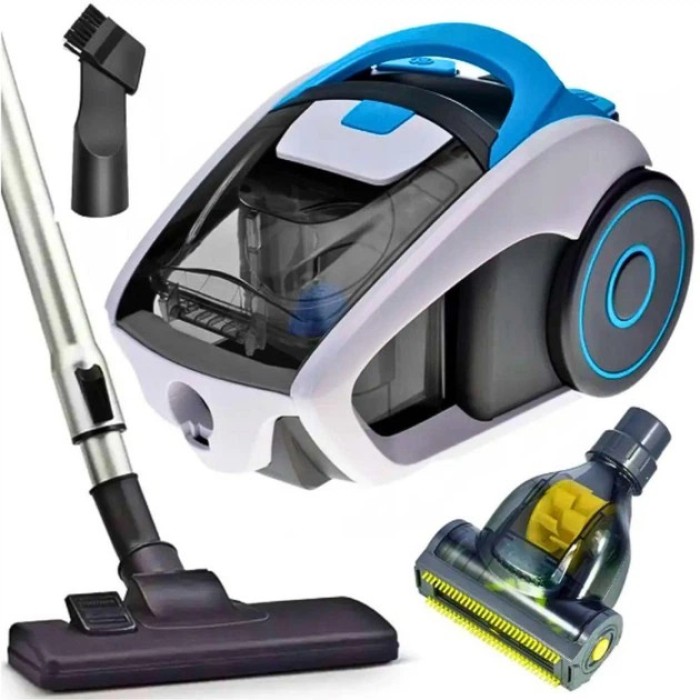 Пилосос із турбощіткою без мішка Crownberg CB-0116 контейнерний пилосос для сухого прибирання з фільтром НЕРА VH-94