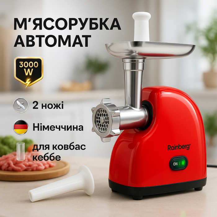 М'ясорубка-соковижималка, Електром'ясорубка для шинковки кухня, Домашня електром'ясорубка UA-24