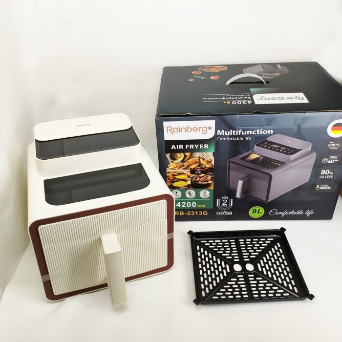 Електричні фритюрниці зі знімною чашею Rainberg, Фритюрниця аерофритюрниця, Великий аерогриль DG-93
