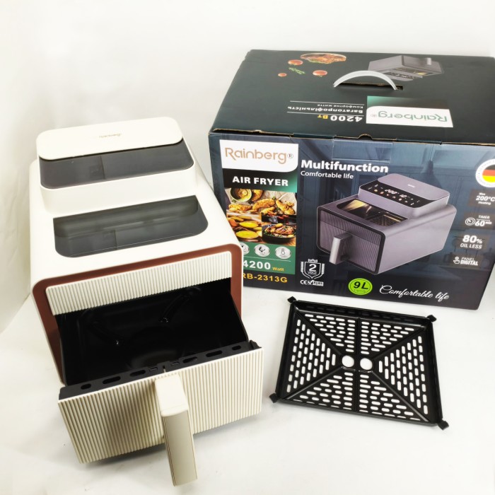 Електричні фритюрниці зі знімною чашею Rainberg, Фритюрниця аерофритюрниця, Великий аерогриль DG-93