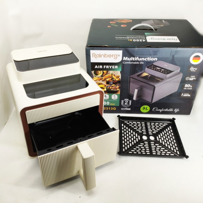 Електричні фритюрниці зі знімною чашею Rainberg, Фритюрниця аерофритюрниця, Великий аерогриль DG-93
