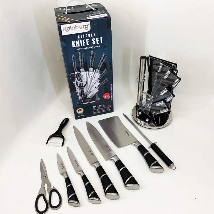 Набір литих ножів для кухні, Набір кухонних ножів преміум ножиків для кухні YU-14