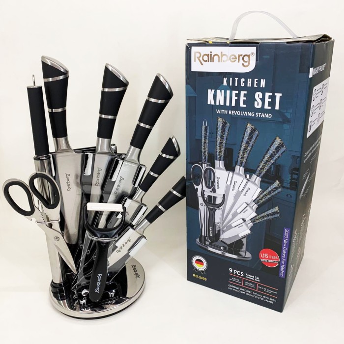 Набір литих ножів для кухні, Набір кухонних ножів преміум ножиків для кухні YU-14