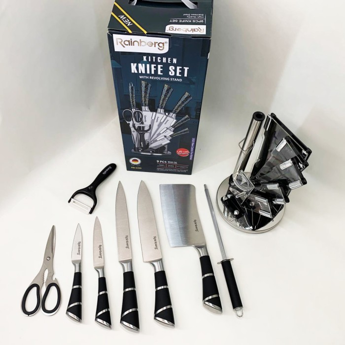 Набір литих ножів для кухні, Набір кухонних ножів преміум ножиків для кухні YU-14