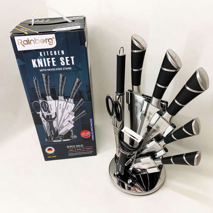 Набір литих ножів для кухні, Набір кухонних ножів преміум ножиків для кухні YU-14