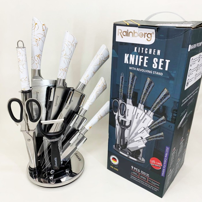 Набір кухонних ножів для кухарів, Кухонні ножі для домашнього використання Набір ножів нової кухні QS-54
