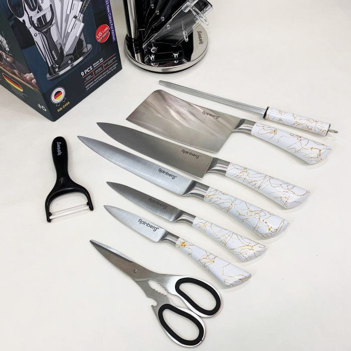 Набір кухонних ножів для кухарів, Кухонні ножі для домашнього використання Набір ножів нової кухні QS-54