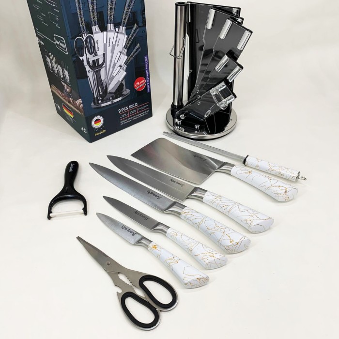 Набір кухонних ножів для кухарів, Кухонні ножі для домашнього використання Набір ножів нової кухні QS-54