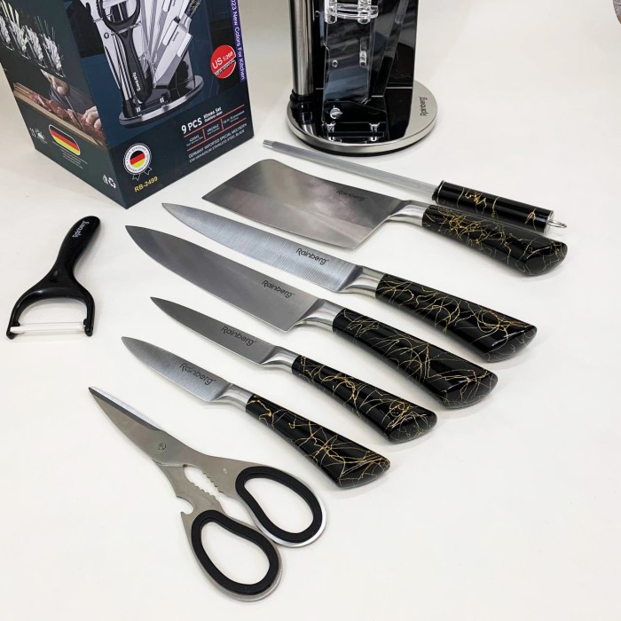 Кухонні ножі домашні, Набір кухонних ножів преміум, Кухонні ножі для нарізання Сучасні NT-73