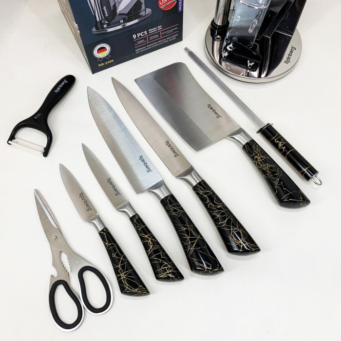 Кухонні ножі домашні, Набір кухонних ножів преміум, Кухонні ножі для нарізання Сучасні NT-73