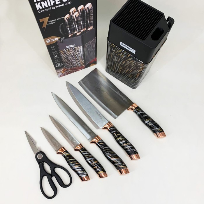 Хороші ножі для кухарів, Набір ножів для кулінарних завдань, Бюджетні кухонні ножі OY-56