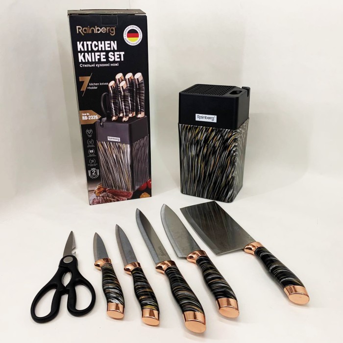 Хороші ножі для кухарів, Набір ножів для кулінарних завдань, Бюджетні кухонні ножі OY-56